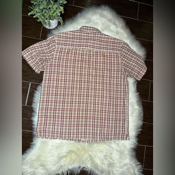 Pendleton Santiam plaid cotton button up sz medium - Picture 3 of 5